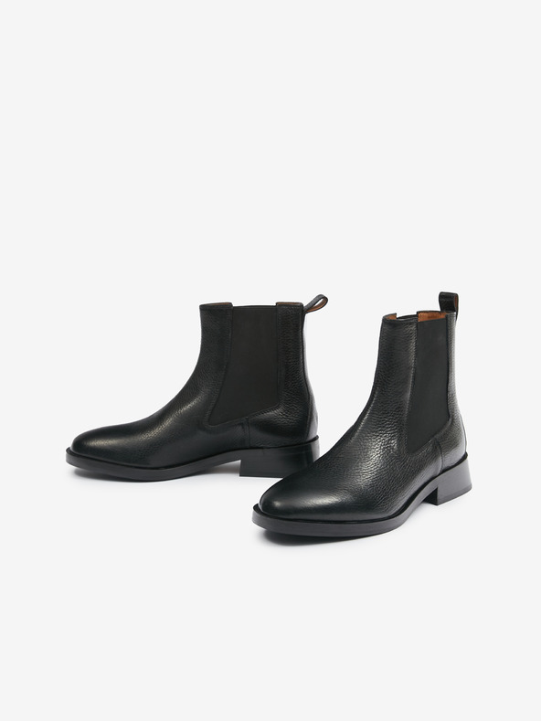 Geox Черни дамски кожени Chelsea боти Geox D Tormalina