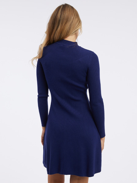 Orsay Тъмносиня дамска плетена рокля ORSAY