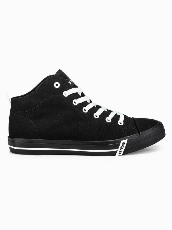 Ombre Clothing Черни мъжки маратонки до глезена T304