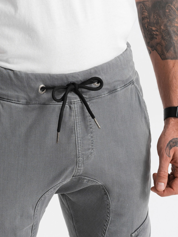 Ombre Clothing Сиви мъжки панталони Ombre Облекло