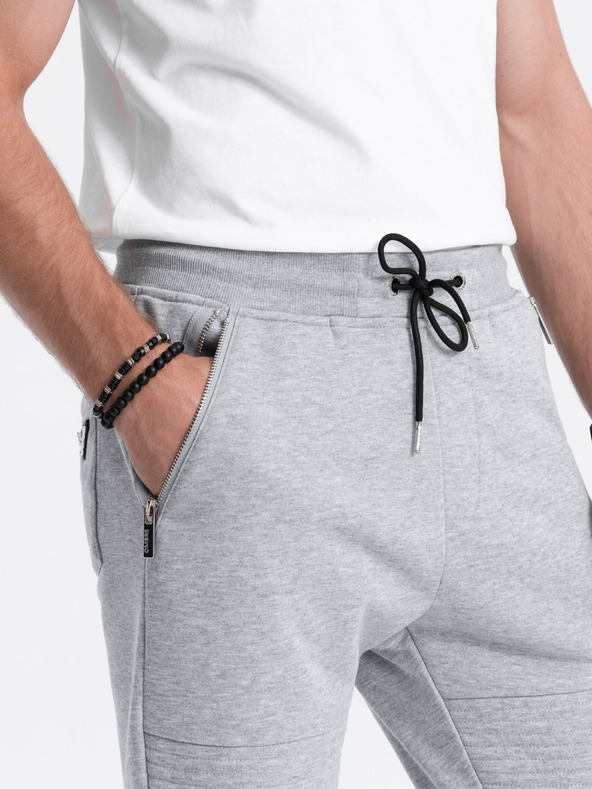 Ombre Clothing Светлосиво мъжко долнище Ombre Clothing