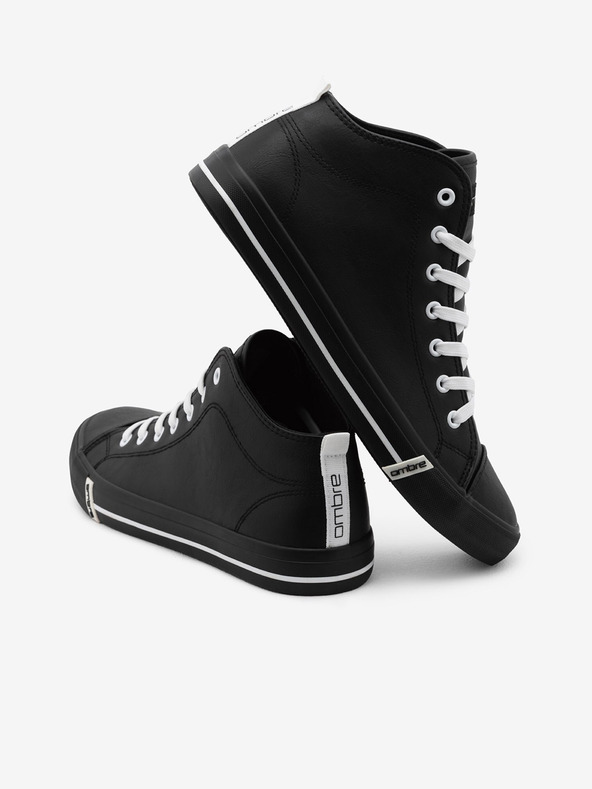 Ombre Clothing Черни мъжки маратонки до глезена Ombre Clothing