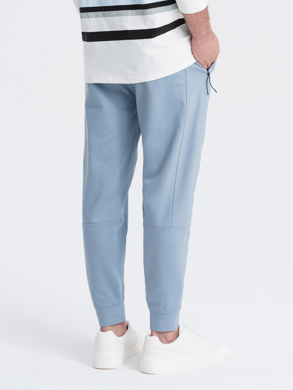 Ombre Clothing Светлосини мъжки basic спортни панталони Ombre Clothing