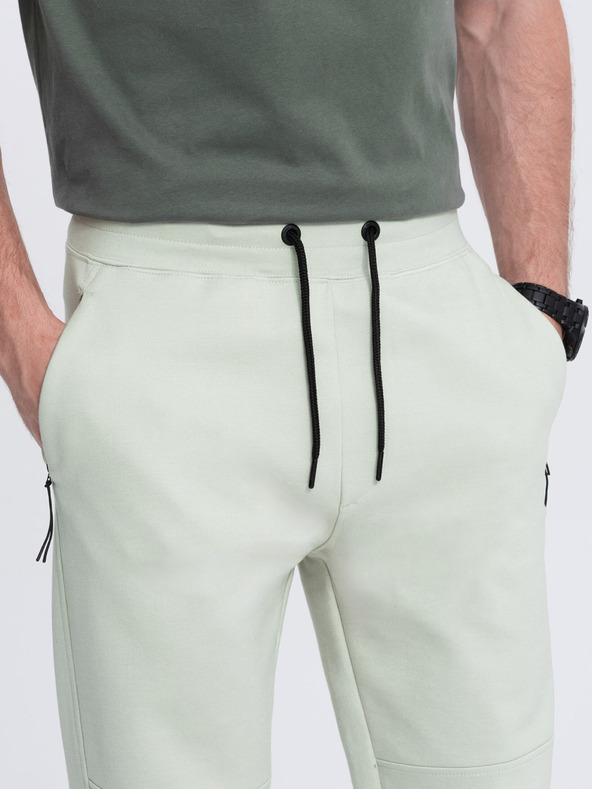 Ombre Clothing Светлозелен мъжки основен анцуг Ombre Clothing