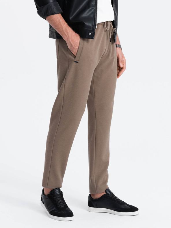 Ombre Clothing Кафяв мъжки основен суитчър Ombre Clothing