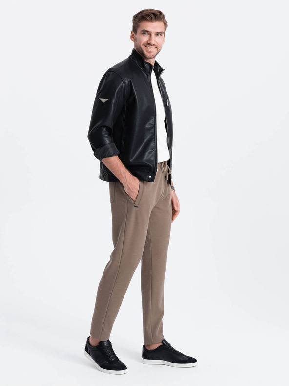 Ombre Clothing Кафяв мъжки основен суитчър Ombre Clothing