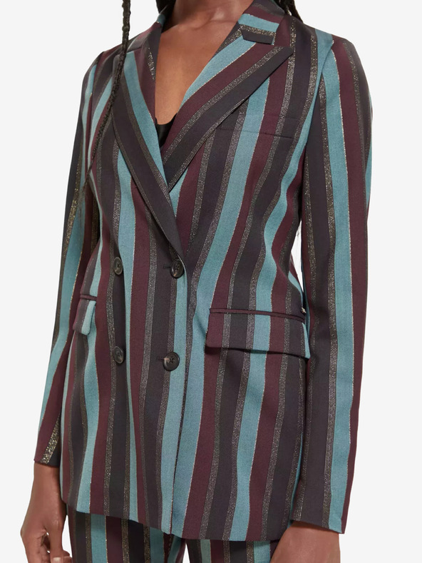 Scotch & Soda Зелено и черно раирано дамско яке Scotch & Soda