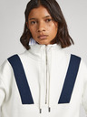 Pepe Jeans Бял дамски суитшърт с цип Pepe Jeans Celia