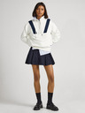 Pepe Jeans Бял дамски суитшърт с цип Pepe Jeans Celia