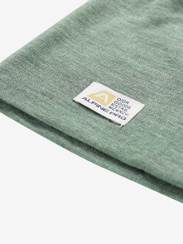 ALPINE PRO Зелена зимна шапка от мериносова вълна ALPINE PRO Bedade