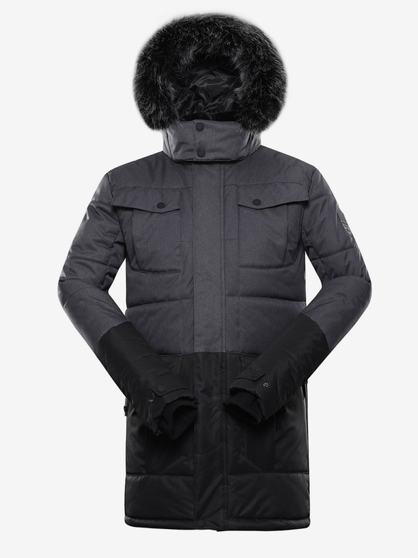 ALPINE PRO Черно мъжко зимно яке ALPINE PRO Egyp