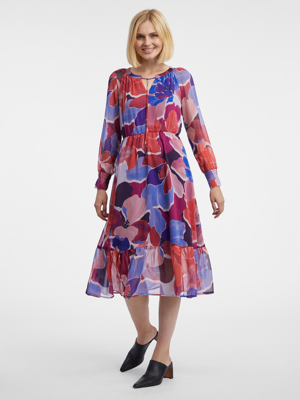 Orsay Червена дамска рокля на цветя ORSAY