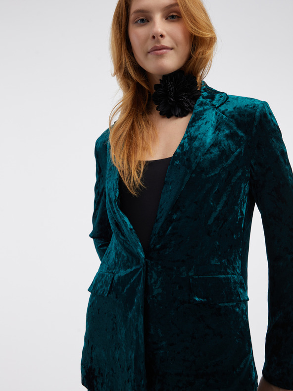 Orsay Зелено дамско кадифено сако ORSAY