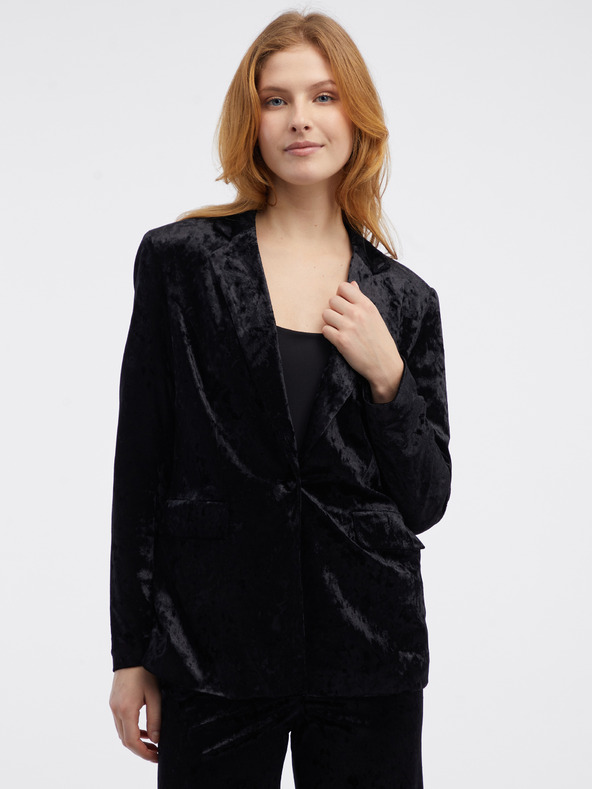 Orsay Черно дамско кадифено сако ORSAY