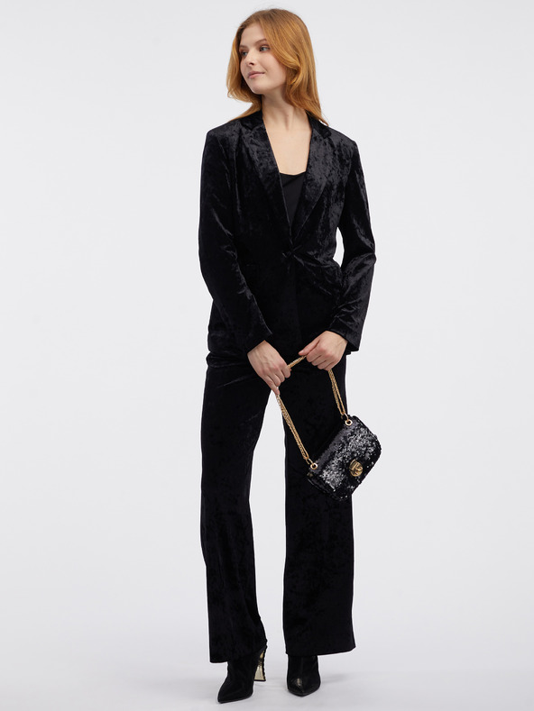 Orsay Черно дамско кадифено сако ORSAY