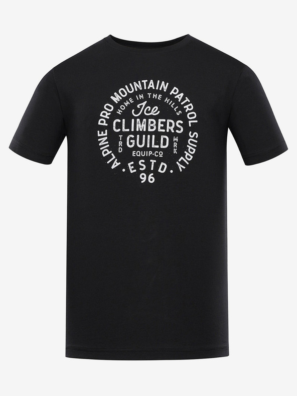 ALPINE PRO Черна мъжка тениска ALPINE PRO Garim