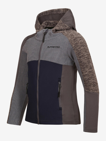 ALPINE PRO Сив детски суитчър ALPINE PRO Groto