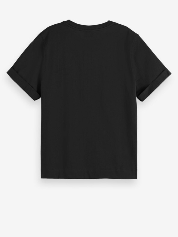 Scotch & Soda Черна дамска тениска Scotch & Soda