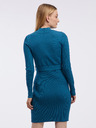 Orsay Петроленосиня дамска рокля-пуловер ORSAY