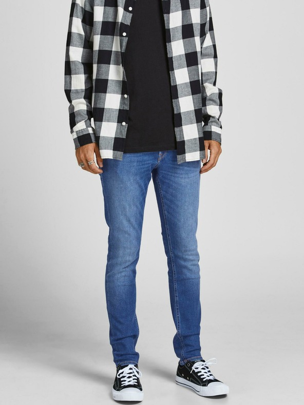 Jack & Jones Сини слим дънки Jack & Jones Liam