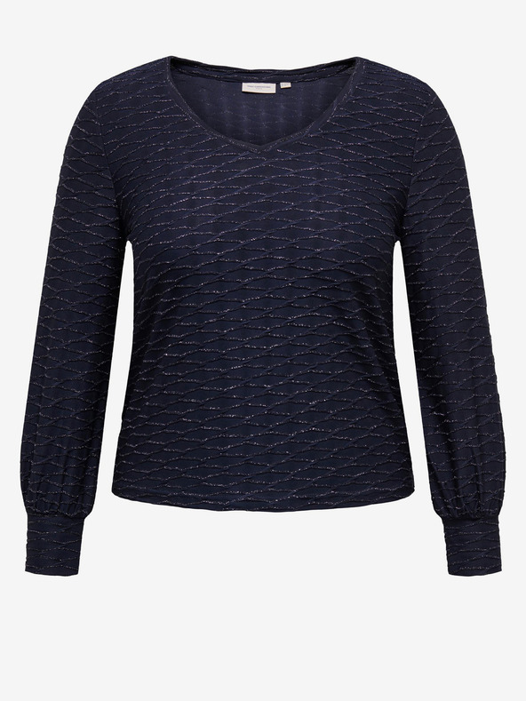 ONLY CARMAKOMA Тъмно синя дамска шарена блуза ONLY CARMAKOMA Astra