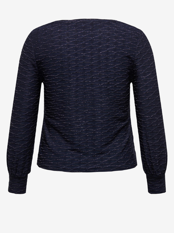 ONLY CARMAKOMA Тъмно синя дамска шарена блуза ONLY CARMAKOMA Astra