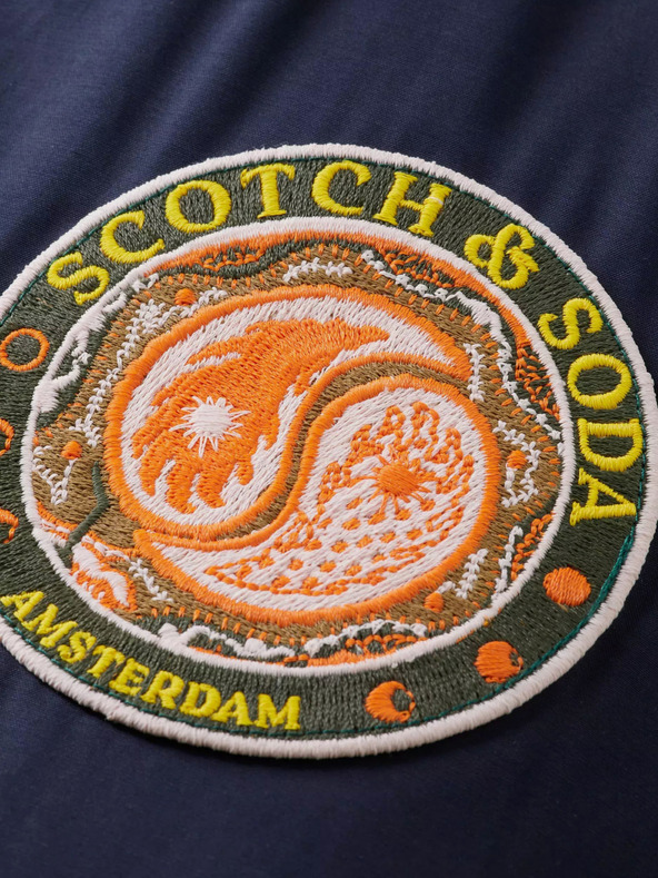 Scotch & Soda Тъмно синя мъжка зимна парка Scotch & Soda
