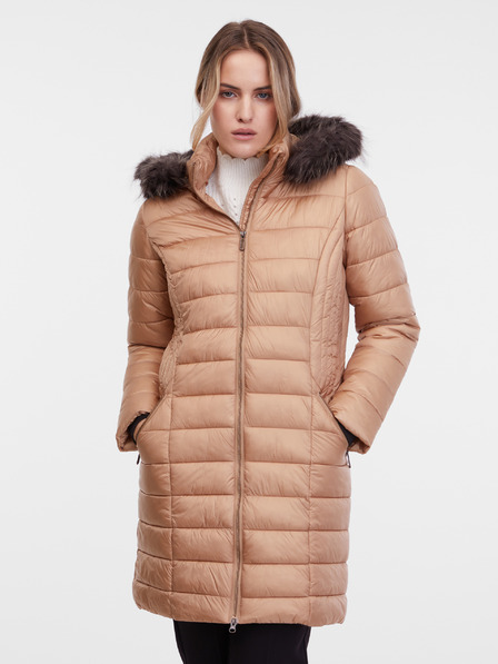 Orsay Светлокафяво дамско ватирано палто ORSAY