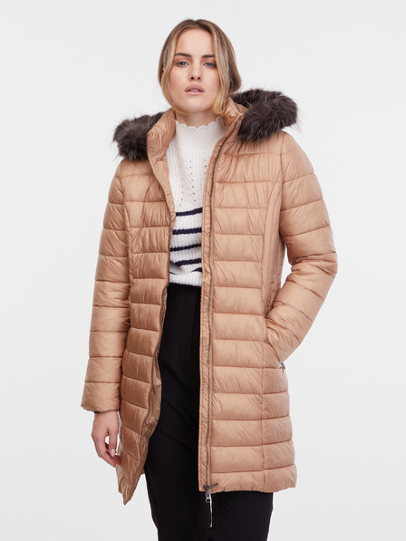 Orsay Светлокафяво дамско ватирано палто ORSAY