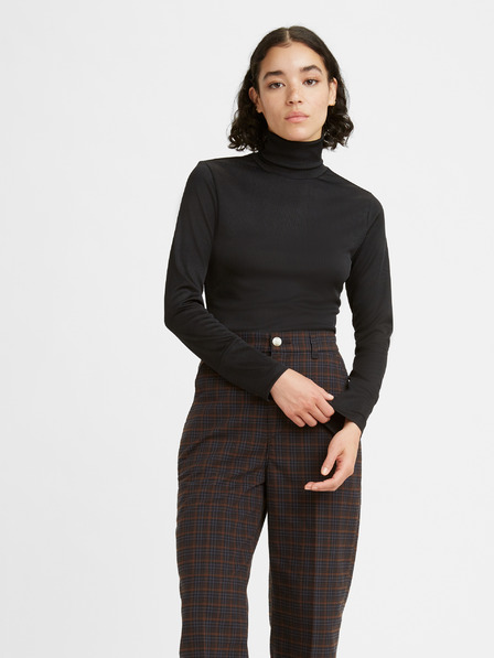 Levi's® Черна дамска риза с оребрена талия Levi's® Oriel