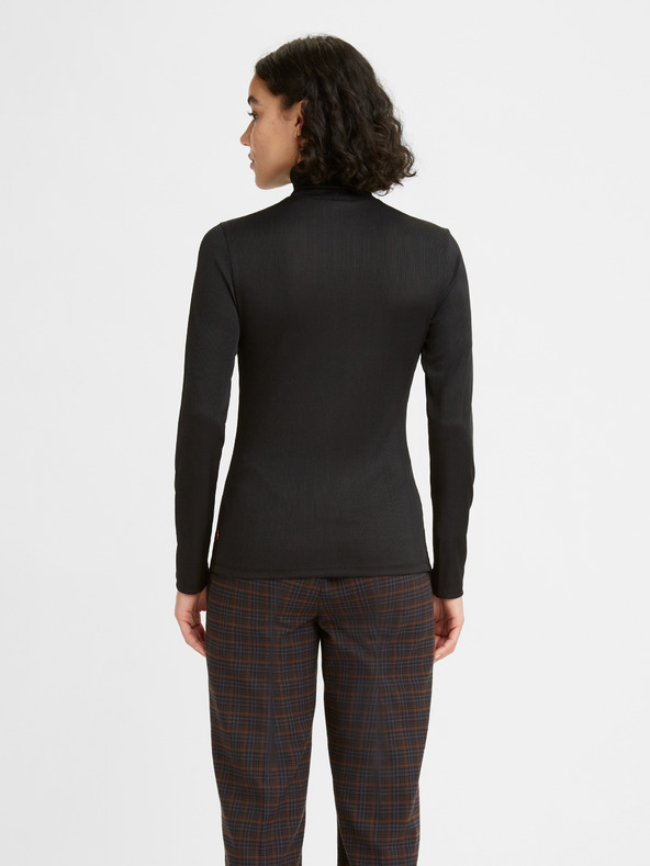 Levi's® Черна дамска риза с оребрена талия Levi's® Oriel