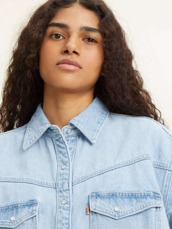 Levi's® Светлосиня дънкова рокля Levi's® Elowen Western