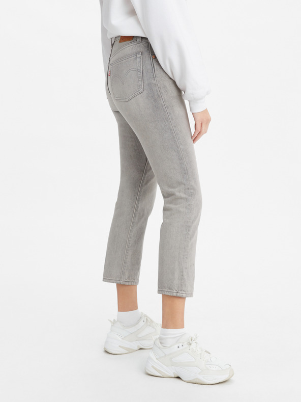 Levi's® Сиви дамски джинси Levi's® с изрязана права кройка