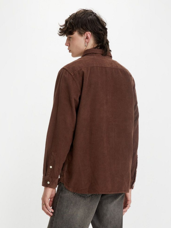 Levi's® Тъмнокафява мъжка риза Levi's® Jackson Worker от велур