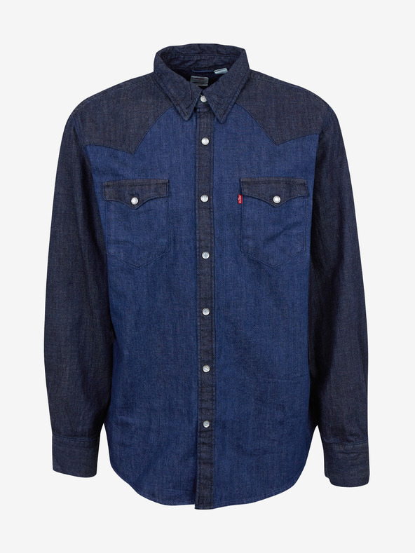 Levi's® Тъмно синя мъжка риза Levi's® Barstow Western Standard Denim Shirt
