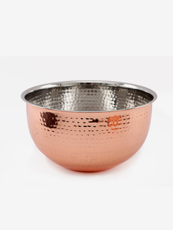 SIFCON Купа от неръждаема стомана с кована повърхност в меден цвят 14x24 SIFCON