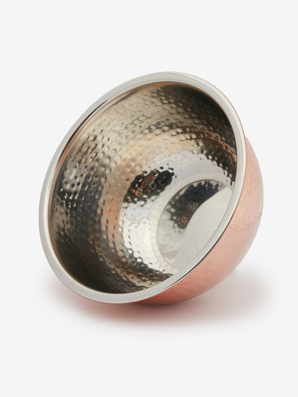 SIFCON Купа от неръждаема стомана в розово злато с повърхност от ковано желязо 11x20 SIFCON