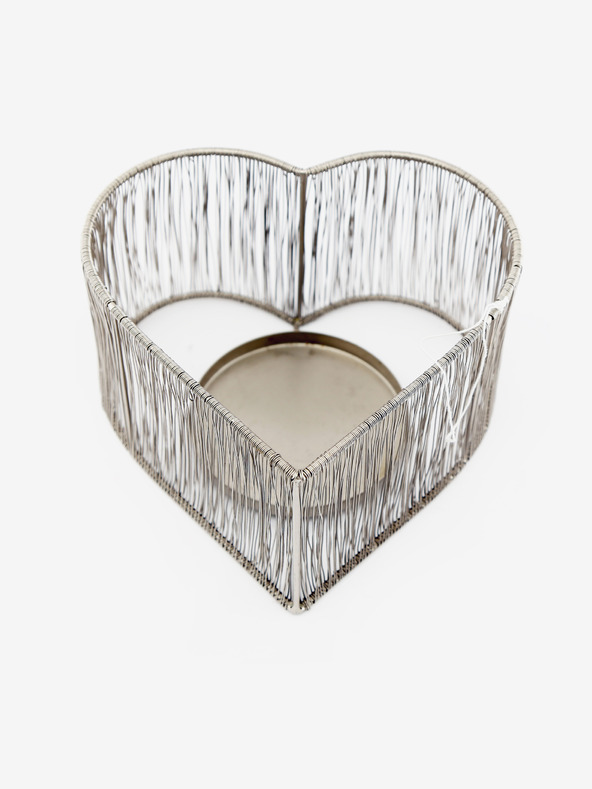 SIFCON Телена поставка за свещ с форма на сърце за чаена свещ SIFCON