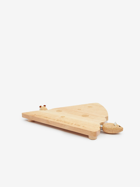 SIFCON Дървена дъска за сирене и комплект ножове SIFCON