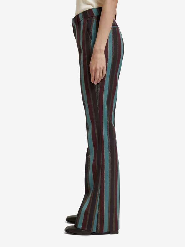 Scotch & Soda Винено сини дамски панталони с разширена кройка Scotch & Soda