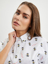 Karl Lagerfeld Бяла дамска риза с шарки KARL LAGERFELD x Disney