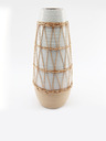 SIFCON Керамична ваза с ратан SIFCON
