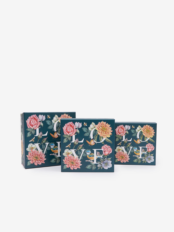 SIFCON Комплект от три кутии за подаръци SIFCON с десен Love