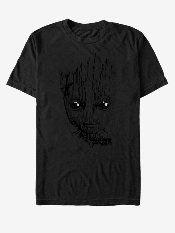 ZOOT.Fan Черна унисекс тениска Groot Guardians of the Galaxy vol. 2 ZOOT.FAN Marvel