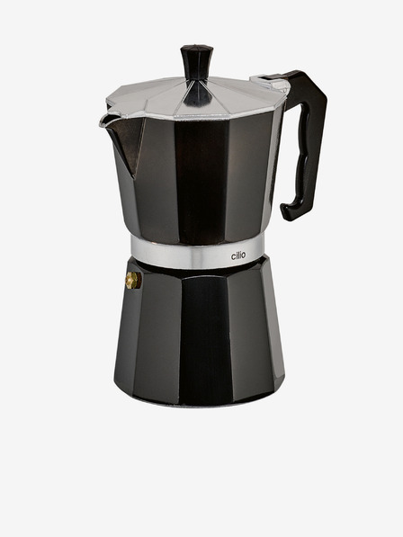 Cilio Черна кафемашина Classico 6 чаши мока/експресор Cilio
