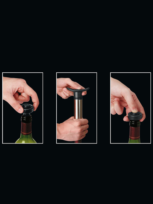 Cilio Вакуумна помпа с две капачки за вино Cilio