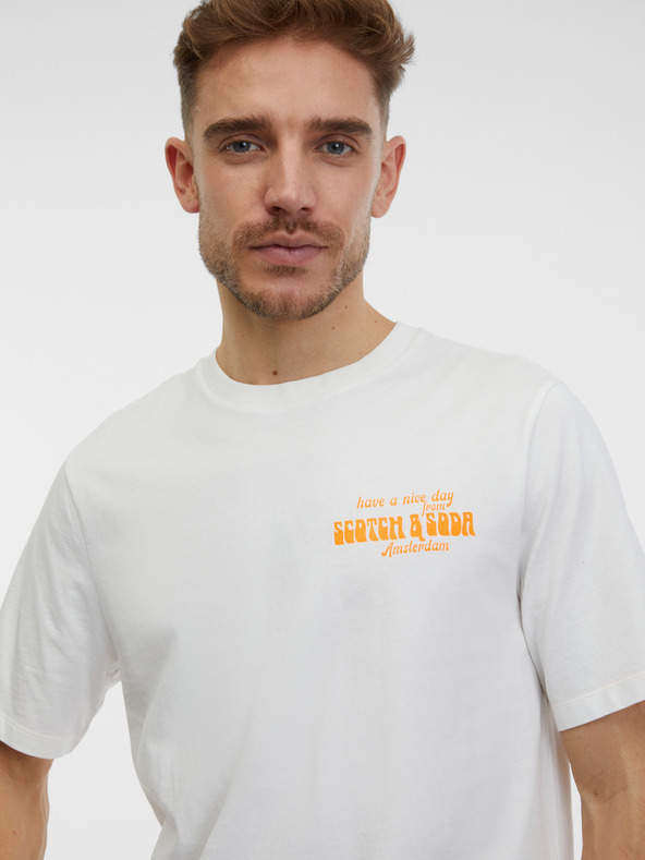 Scotch & Soda Бяла мъжка риза Scotch & Soda