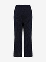 Pieces Тъмно сини дамски широки панталони на райета Pieces Bossy