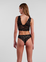 Pieces Черен дамски дантелен сутиен Pieces Lina