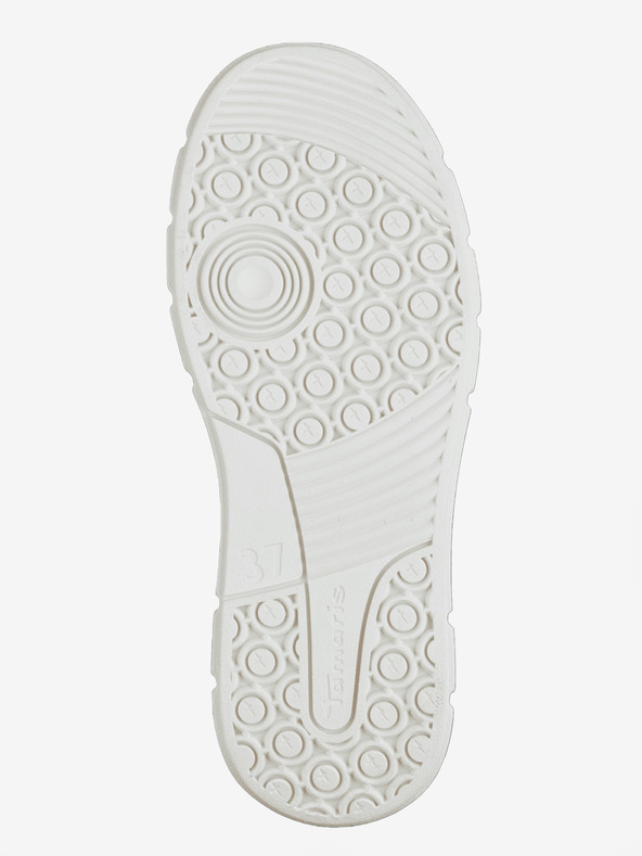 Tamaris Сребърни дамски маратонки на платформа Tamaris